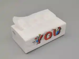 a pack of facial tissue paper