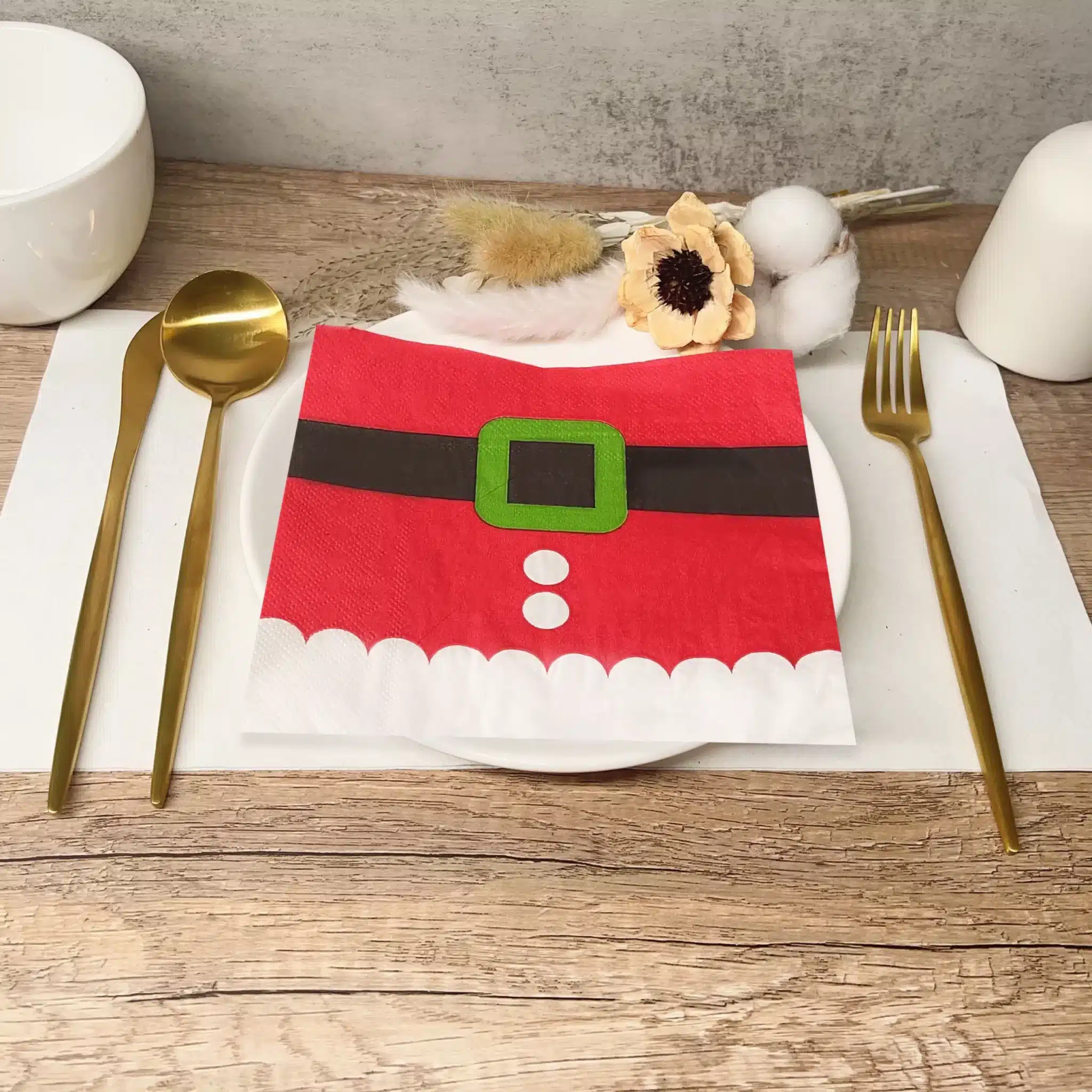 How to Design Chrismas Airlaid Napkins