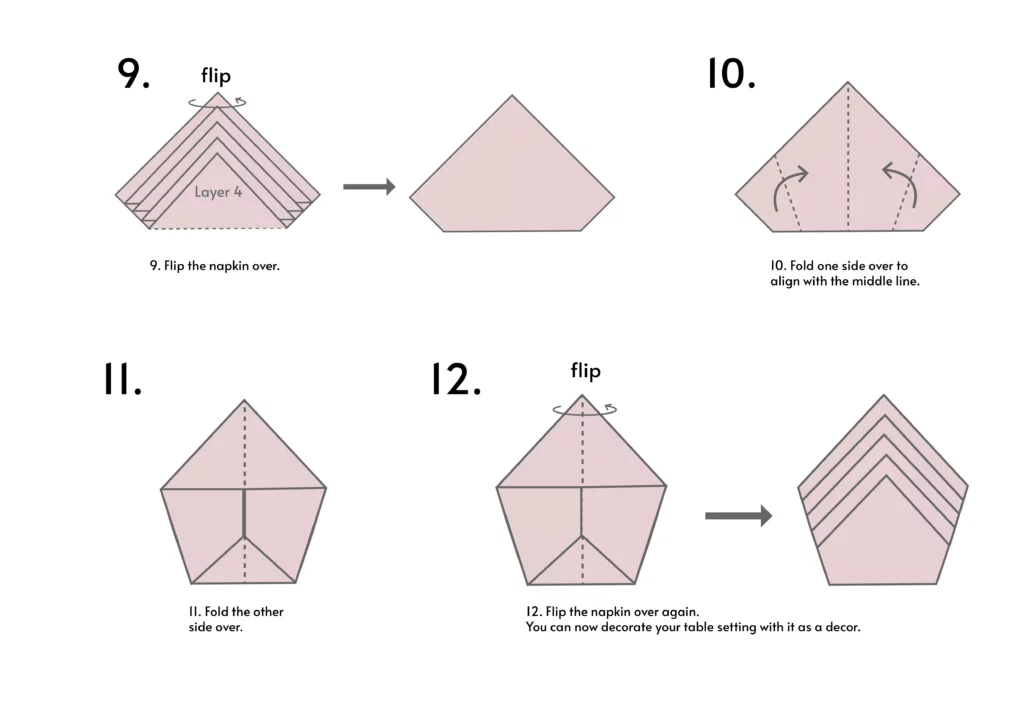 diamond fold napkin demonstration 02 1