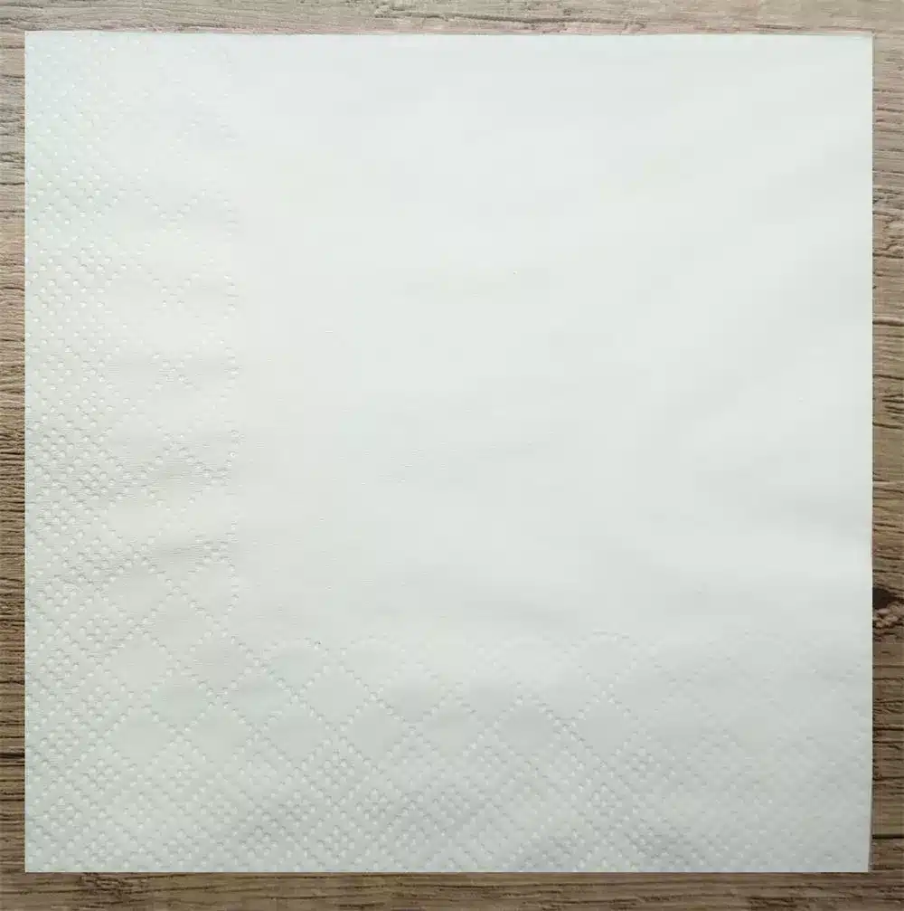 dotted edge embossed napkin