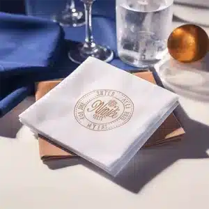 20x20cm monogrammed luxury airlaid cocktail napkins 1