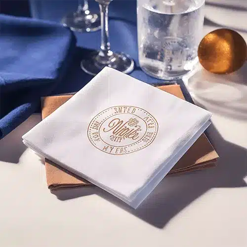 20x20cm, monogrammed luxury airlaid cocktail napkins