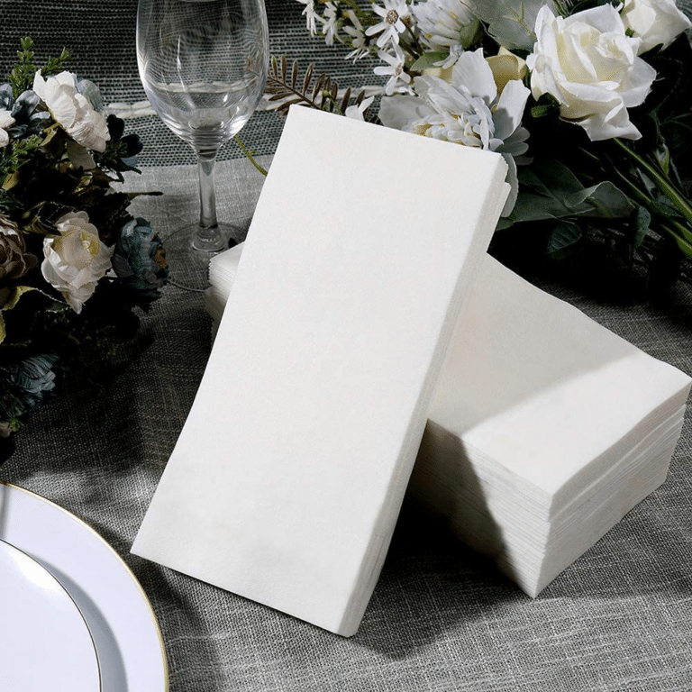 airlaid dinner napkins white