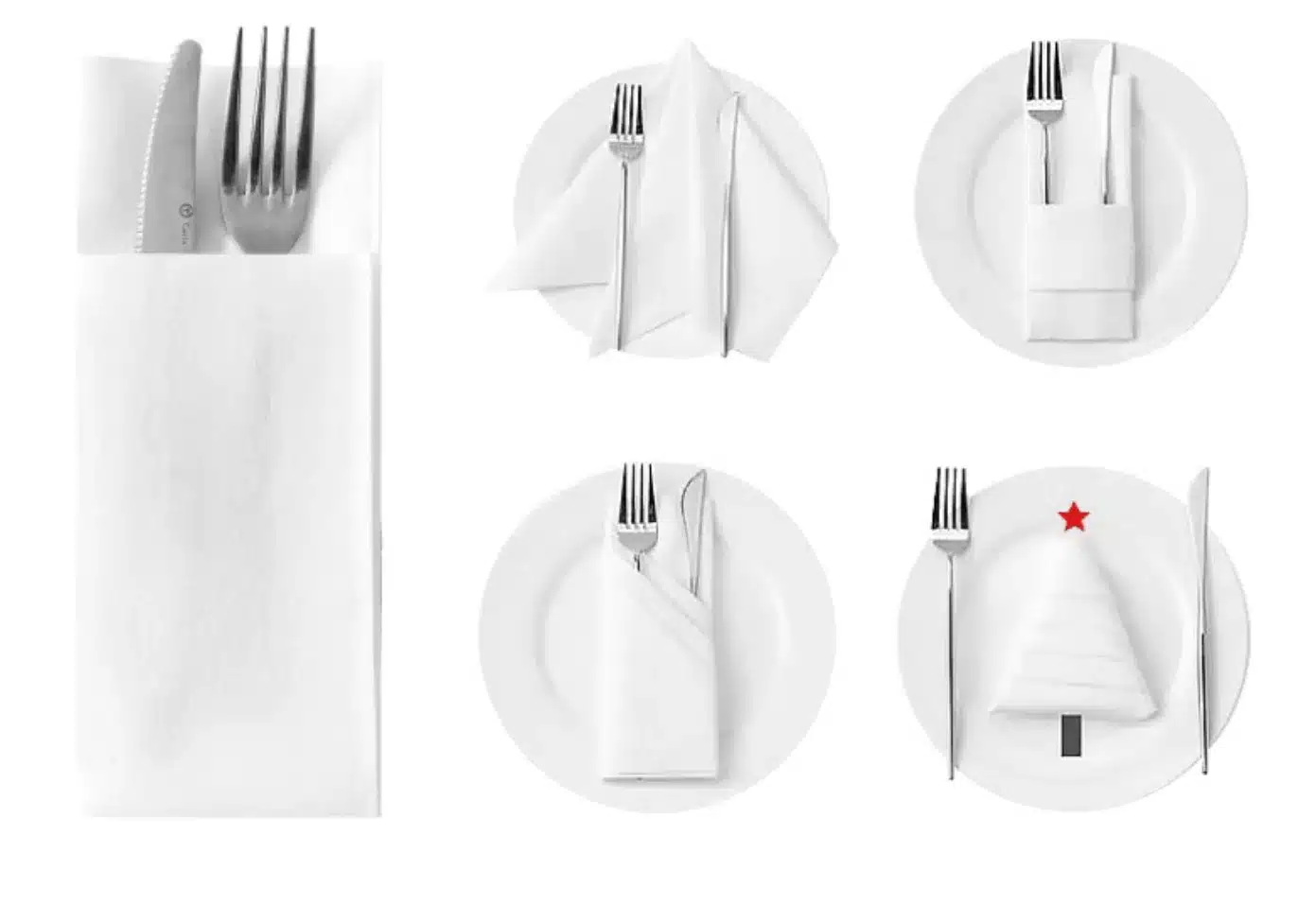 fancy linen like napkin folding