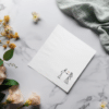 Personalised Wedding Cocktail linen feel Serviettes Wholesale - Image 2