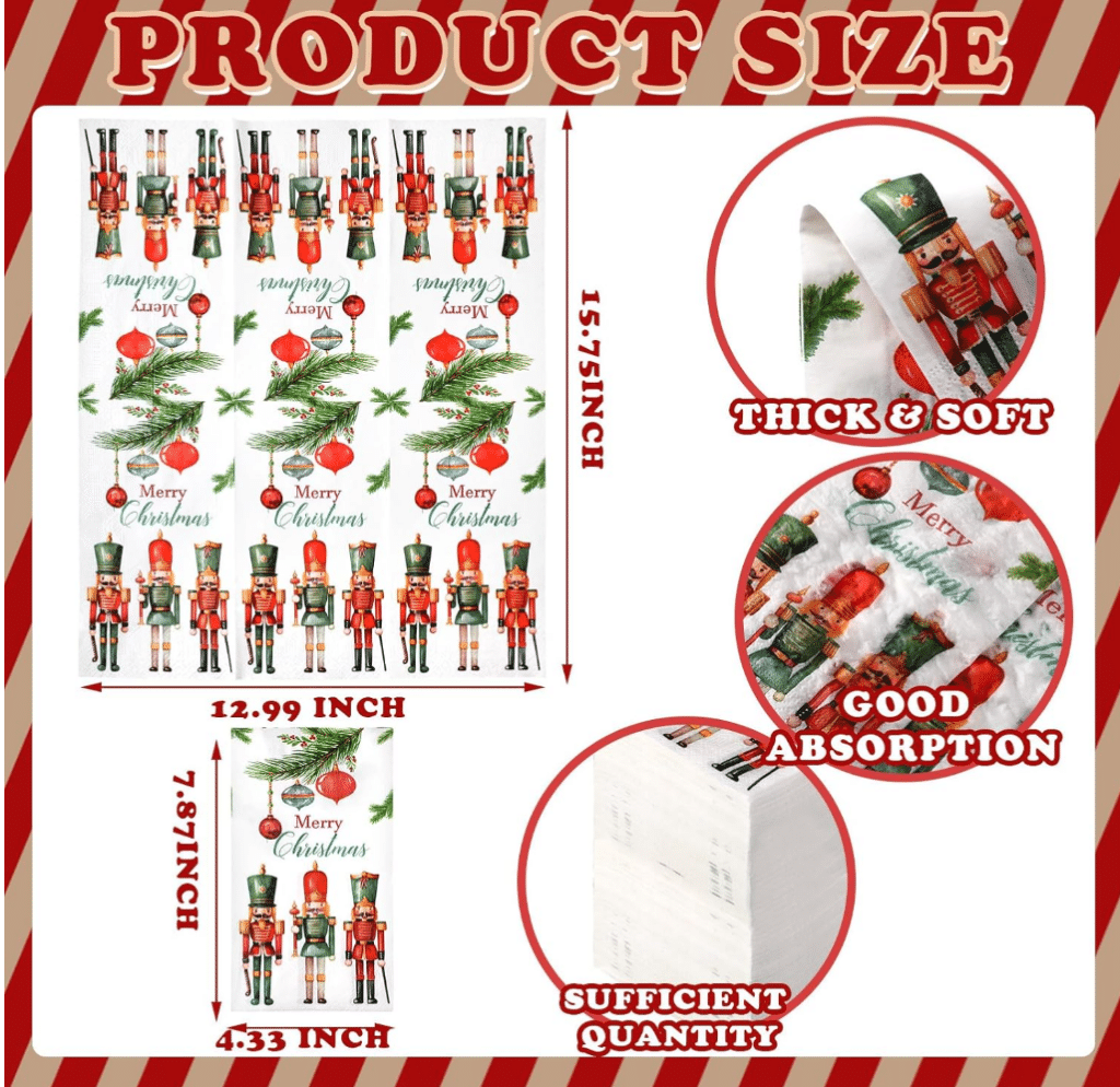 christmas airlaid napkins wholesale