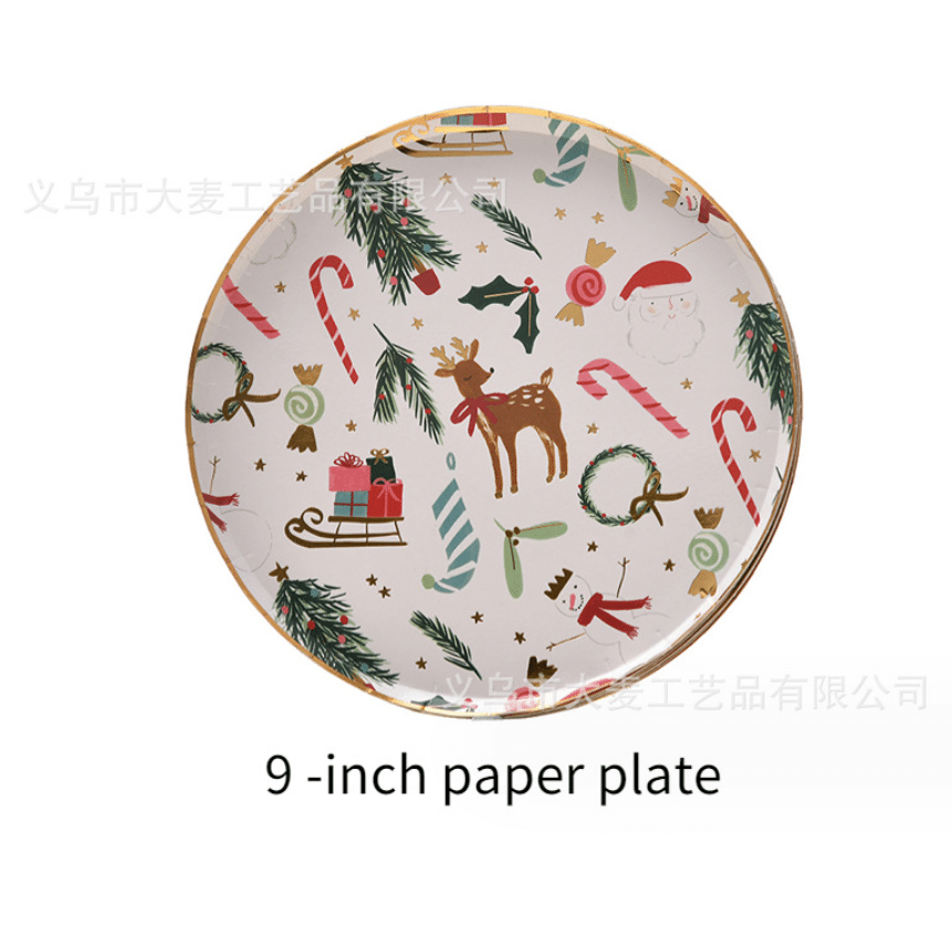 Christmas patterned dinner plates!