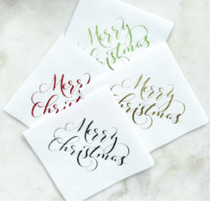 christmas cocktail napkins bulk
