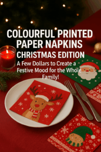 The secret to a perfect holiday vibe might just be sitting on your dining table — a colourful printed paper napkin featuring reindeer, snowflakes, or Santa Claus! It’s the little touch that instantly elevates the mood.